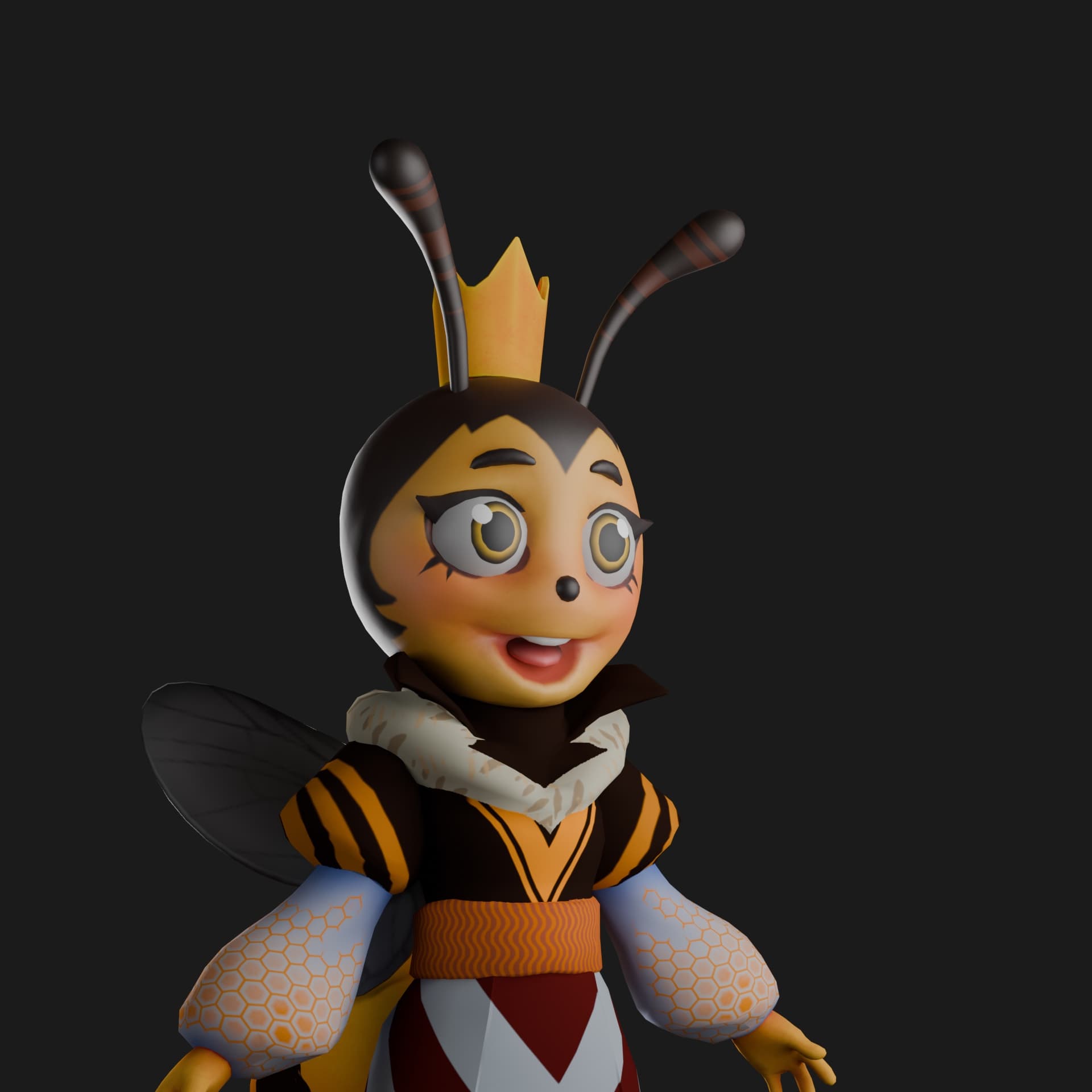 Bees: Stylized Characters render 2