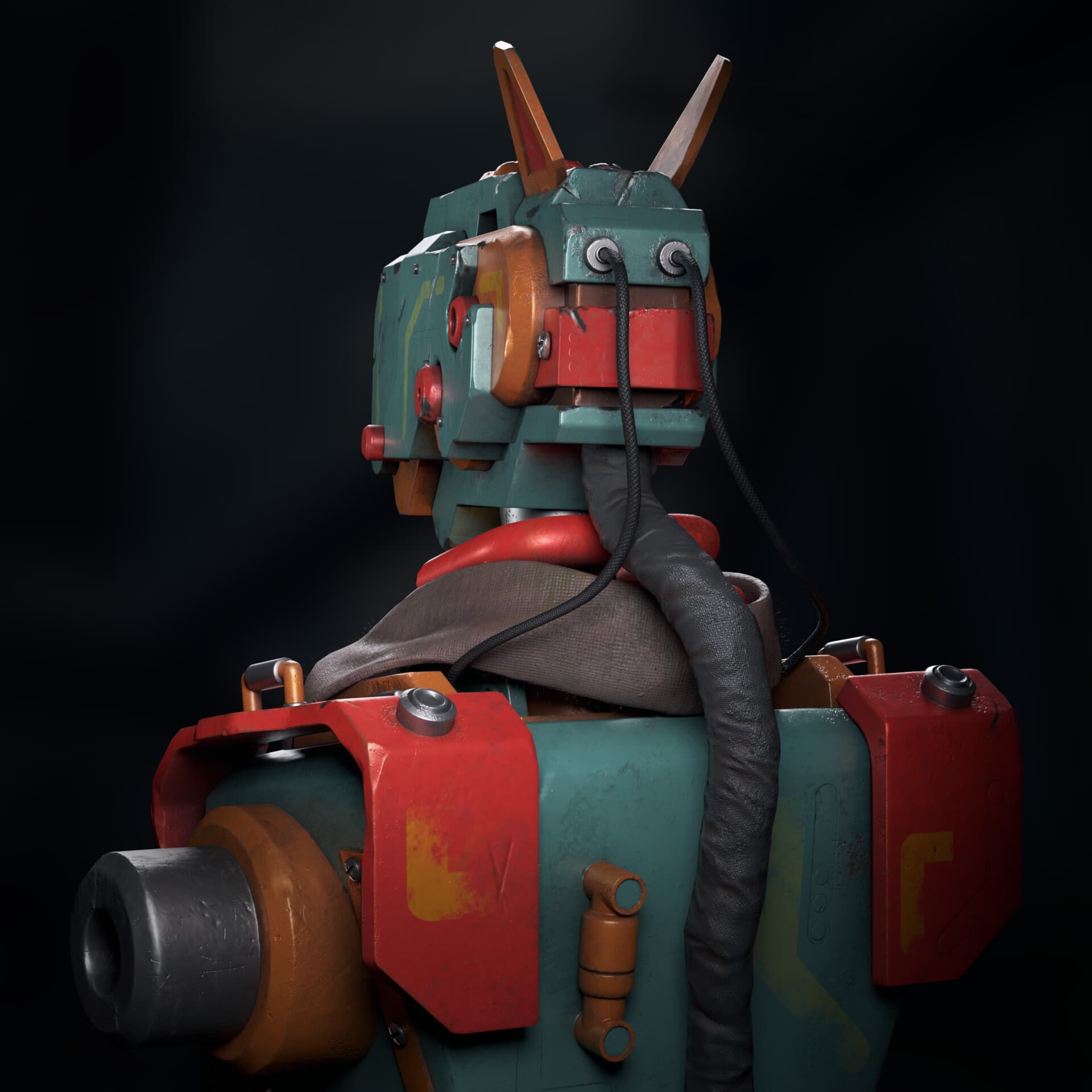 Cyber Scout Mech render 5