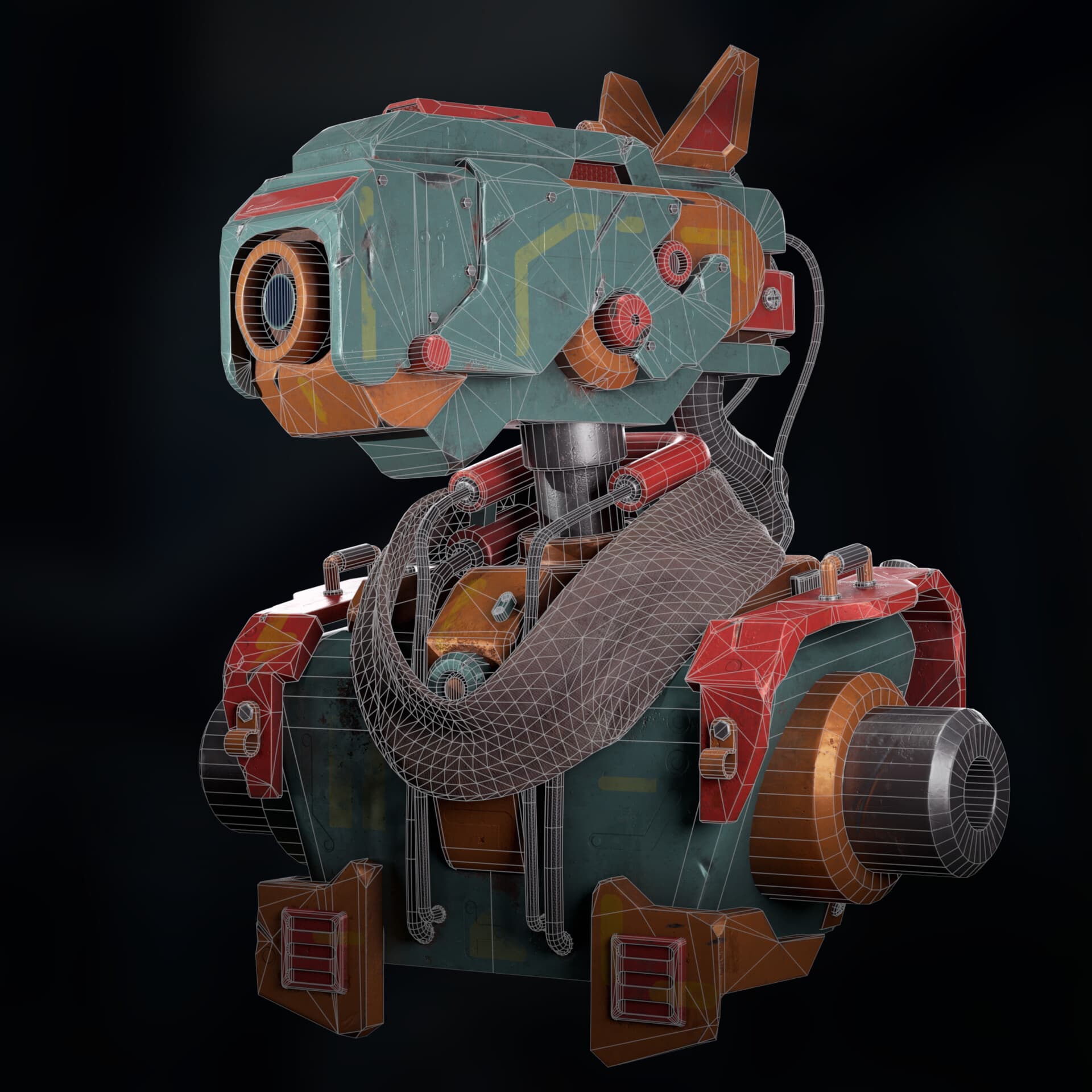 Cyber Scout Mech render 6