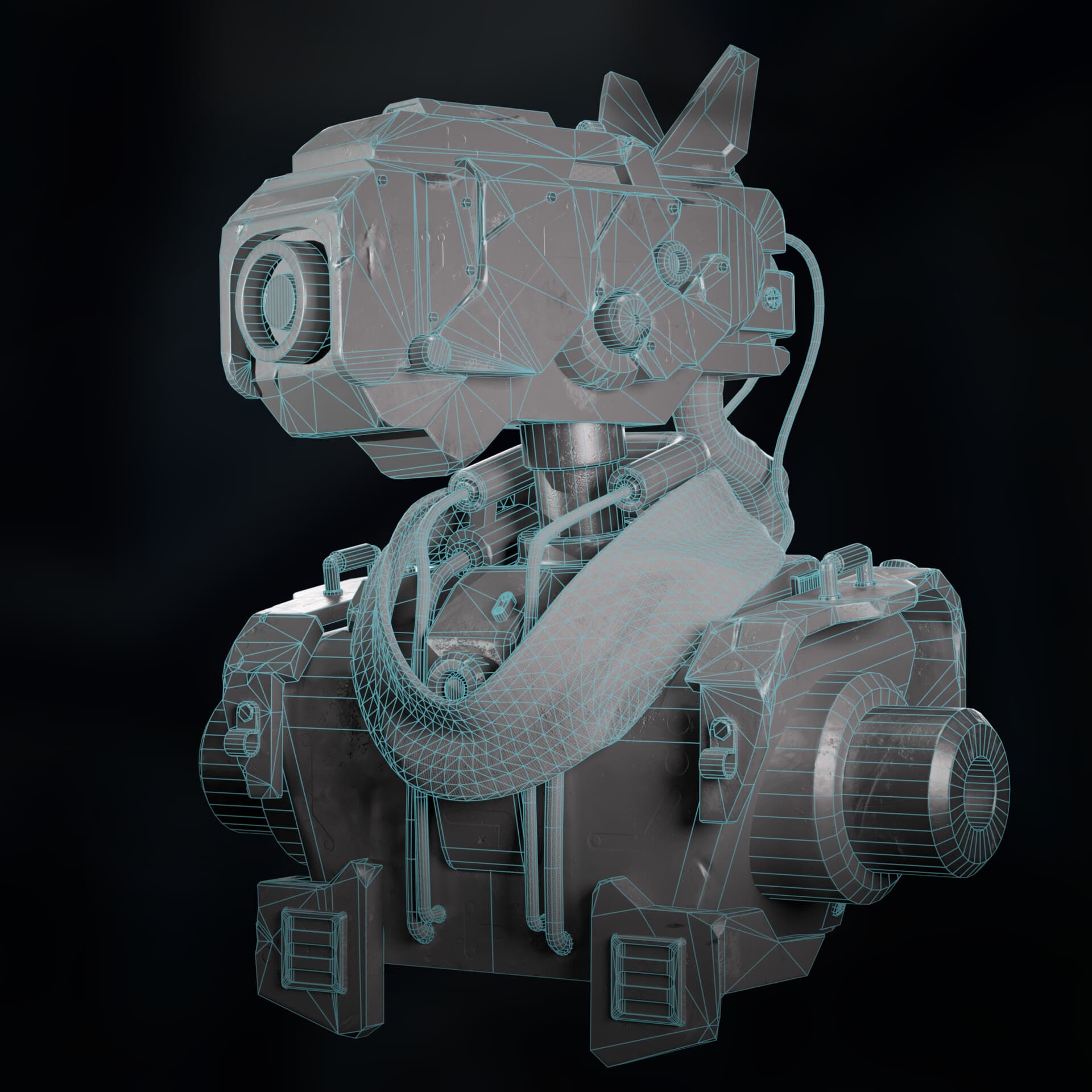 Cyber Scout Mech render 7