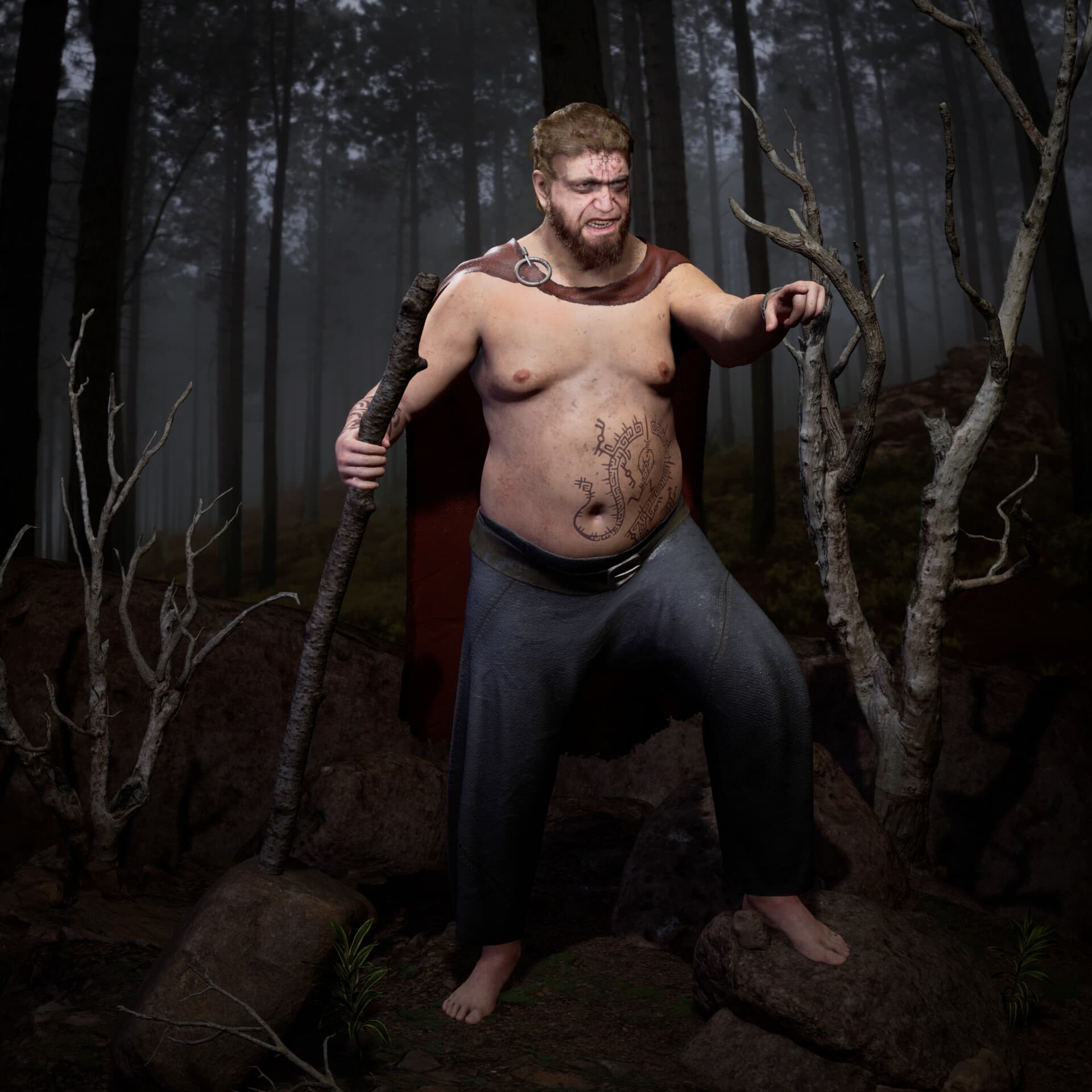 Viking Berserker render 2